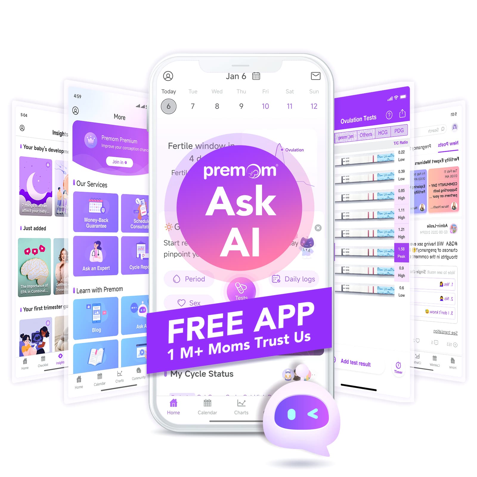 premom-easy-home-kit-test-ovulazione-e-gravidanza-bicchierini-pieghevoli image 6