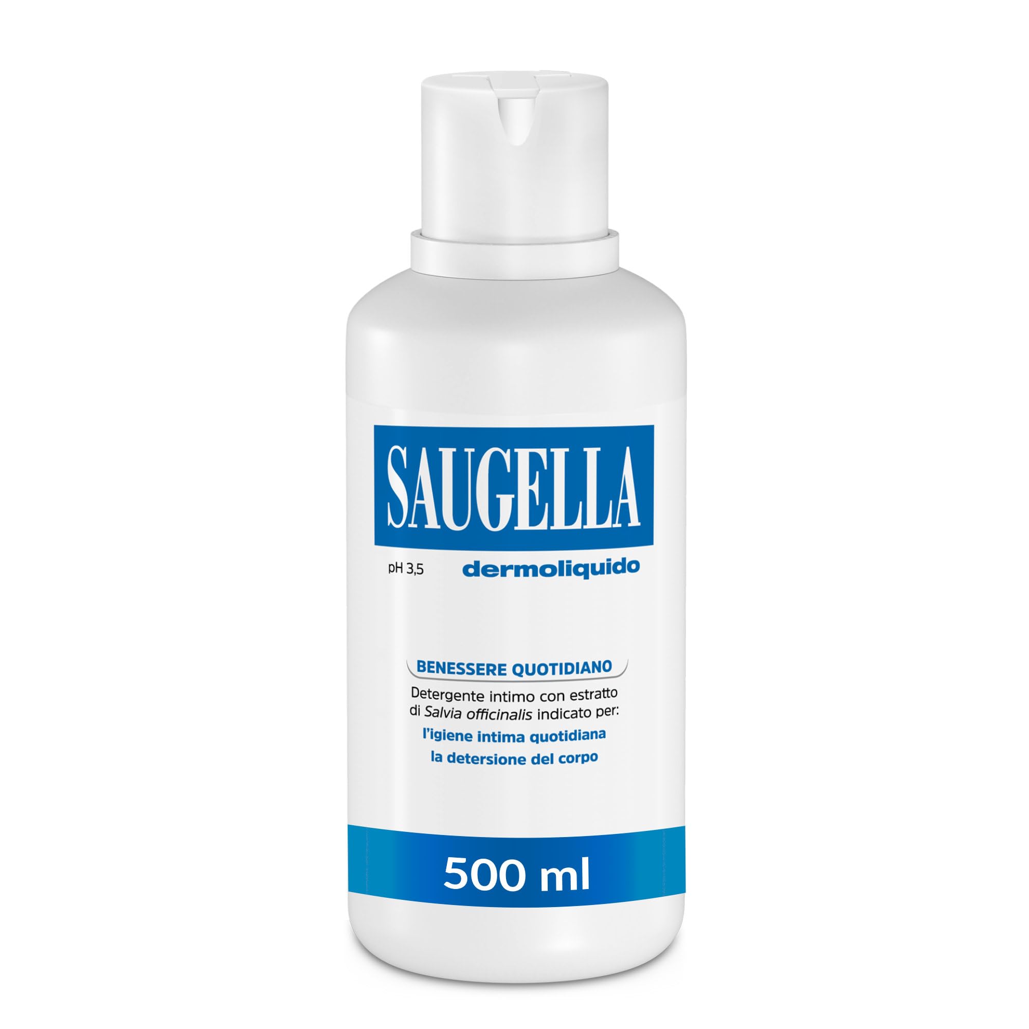 saugella-dermoliquido-detergente-intimo-quotidiano-ph-3-5-500-ml image 1