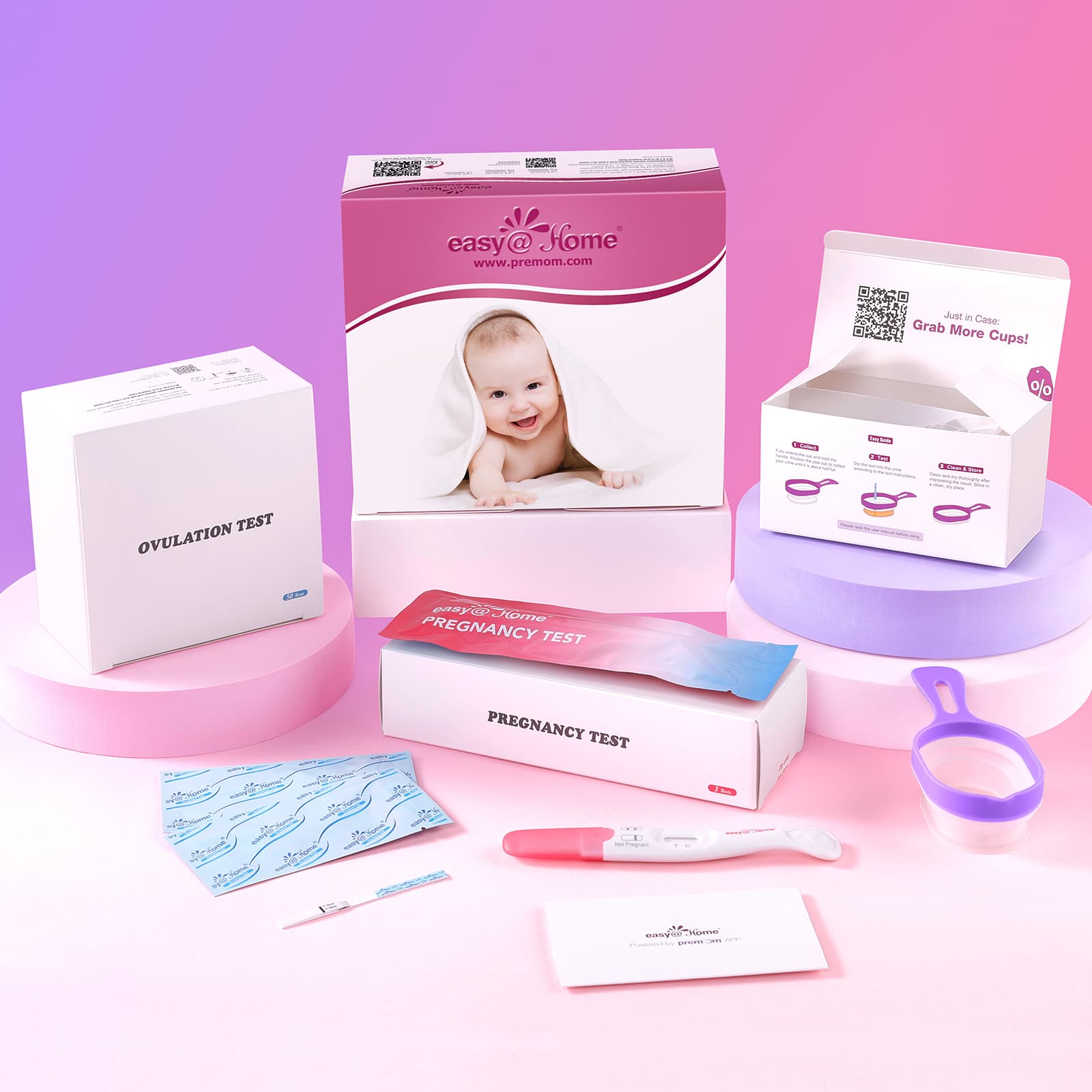 premom-easy-home-kit-test-ovulazione-e-gravidanza-bicchierini-pieghevoli image 7