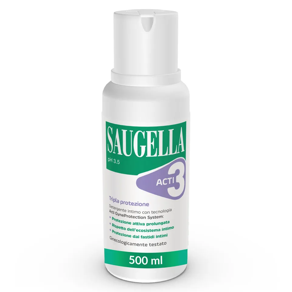 saugella-acti3-detergente-intimo-ph-3-5-protezione-rafforzata-500-ml image 1