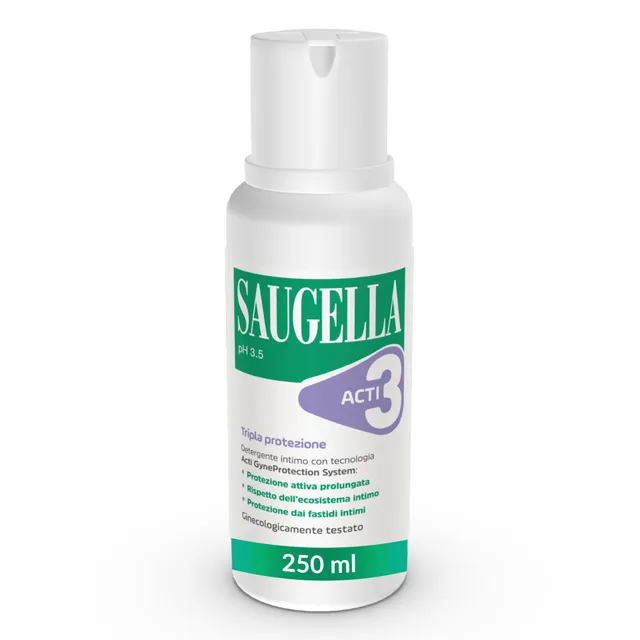 saugella-acti3-detergente-intimo-ph-3-5-con-timo-e-zinco-250-ml image 1