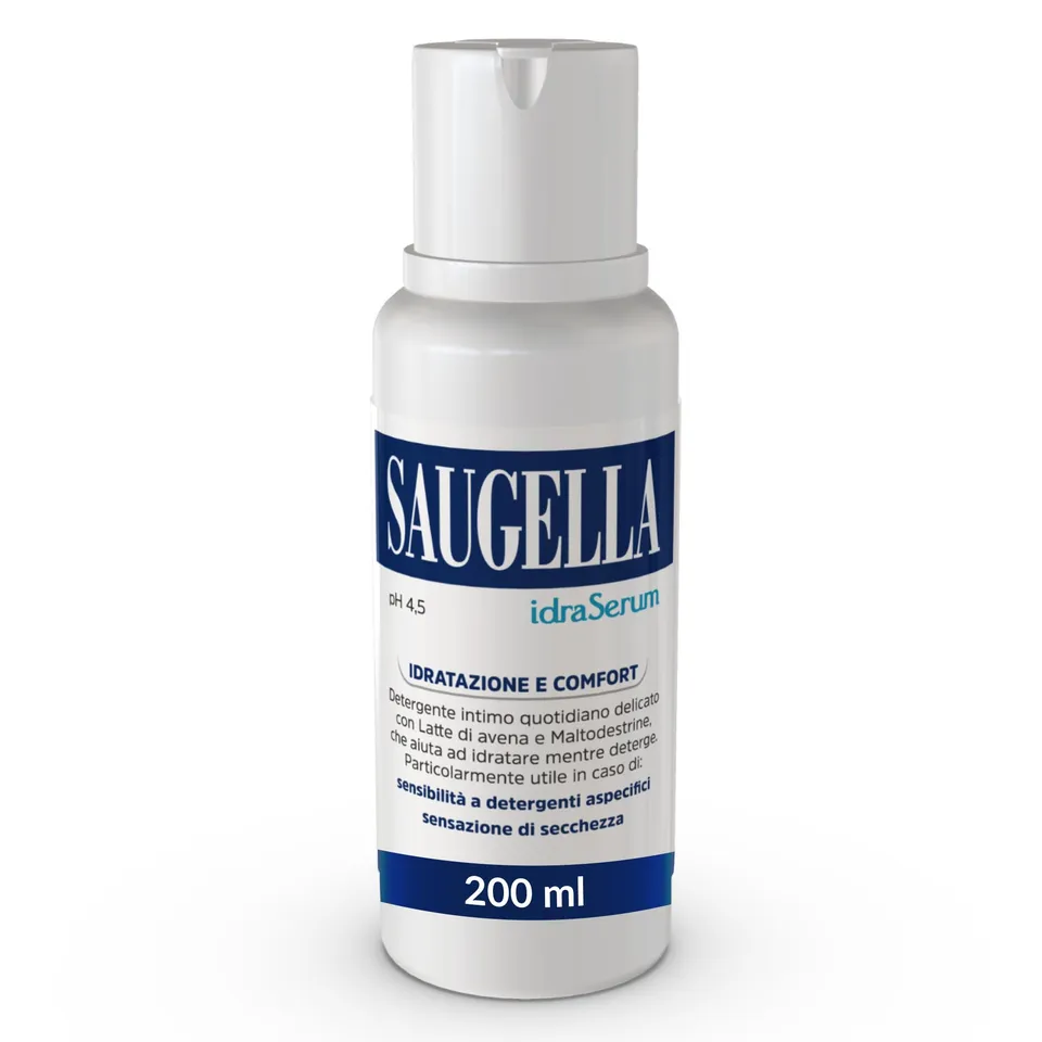 saugella-idraserum-detergente-intimo-ph-4-5-secchezza-200-ml image 1
