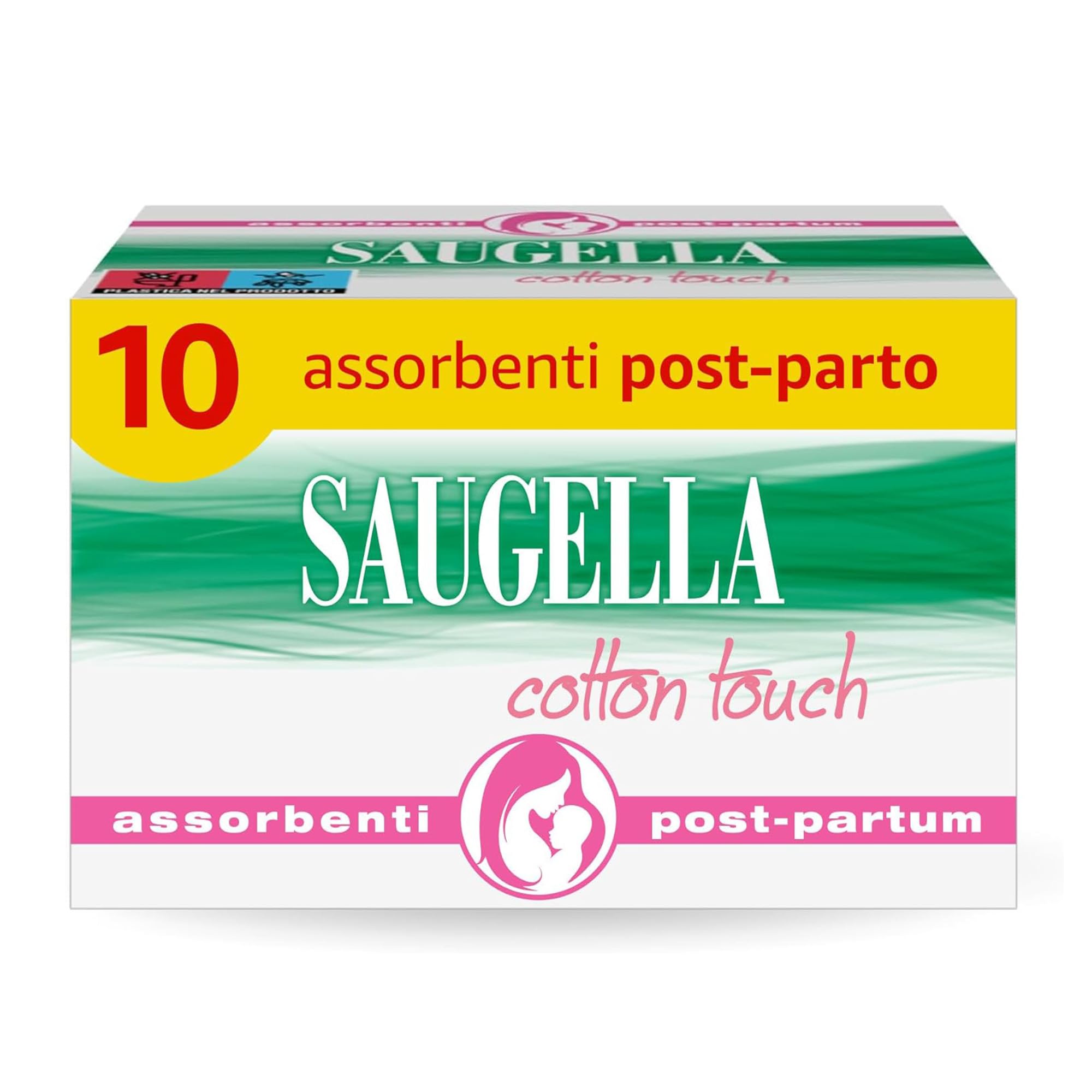 saugella-cotton-touch-assorbenti-post-parto-antibatterici-10-pz image 1