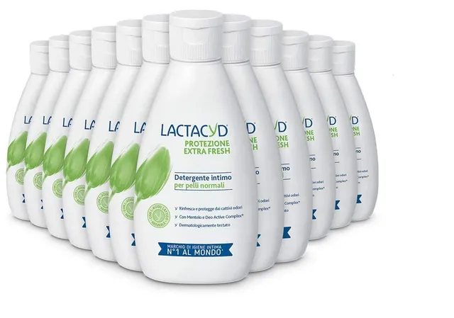lactacyd-protezione-extrafresh-detergente-intimo-12-pezzi-da-300-ml image 1