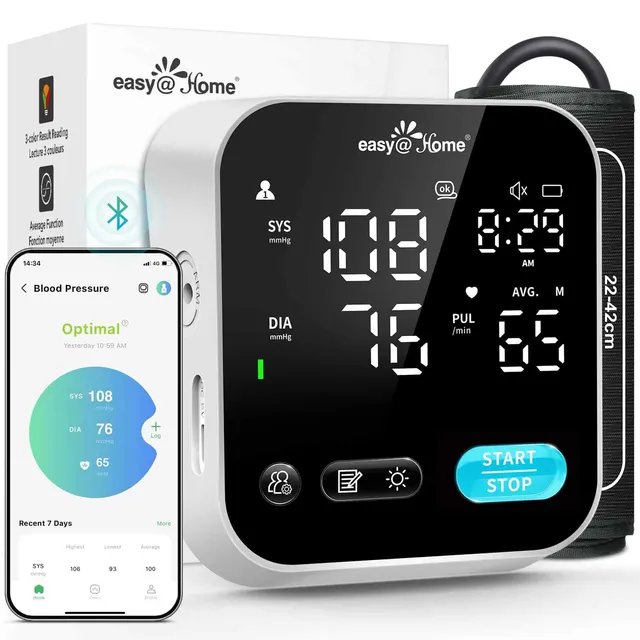 easy-home-misuratore-di-pressione-smart-da-braccio-monitor-pressione-arteriosa-a image 1